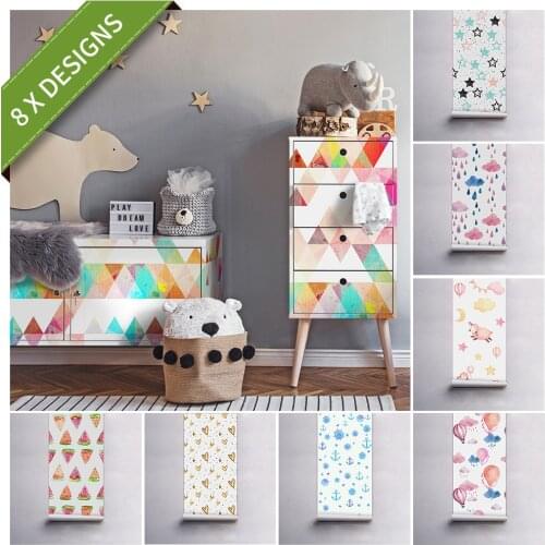 Funlife® 53x122cm Wallpaper Cloud Animal Grometry Star PVC Self-adhesive Tile Sticker for Bathroom Furniture Kidsroom Home Decor