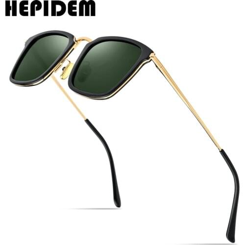 High Density Acetate Polarized Sunglasses Men New Fashion Women Brand Designer Sunglass Square Sun Glasses for Men 9125