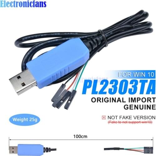 Original PL2303TA USB To TTL Serial Cable Download Debug Console Converter Compatible With Win7 8 10 for Adruino Respberry Pi