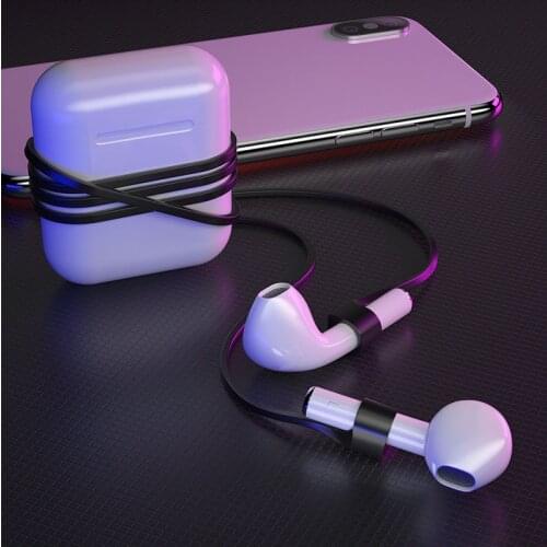 Essager Magnetic Earphone Strap Durable For Apple Airpods Headphone Silicone Anti Lost Strap Loop String Rope For Air Pods Pod