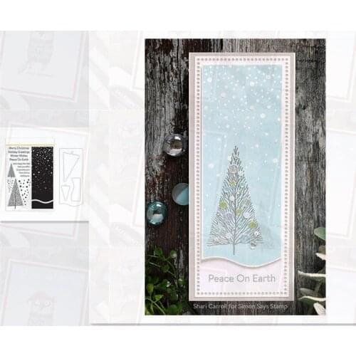 Trees Metal Cutting Dies and Stamps Scrapbook Craft Die Cut Stencil Card Making Mould Sheet Decor Template Stamps And Dies