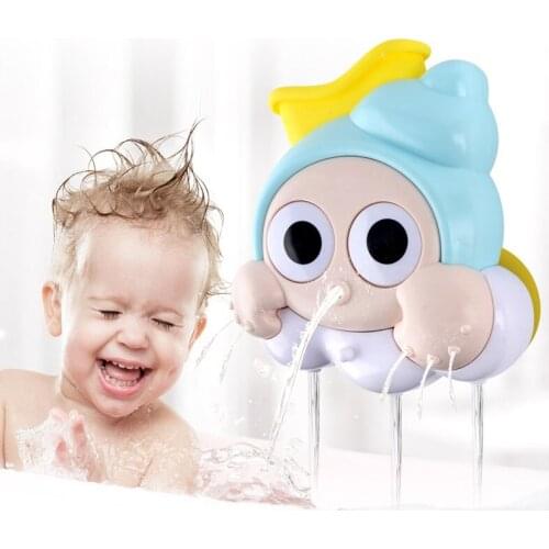 New big eyes sprout play water conch turn laugh cloud shower children bathroom parent-child interactive shower water play toys
