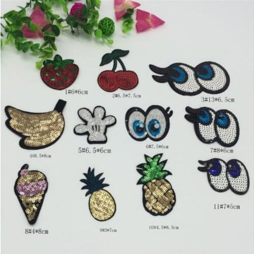 Wholesale 20pcs Embroidered Sewing On Patch Iron-On Patch Stickers For Clothes Sewing Fabric Applique Supplies YH22