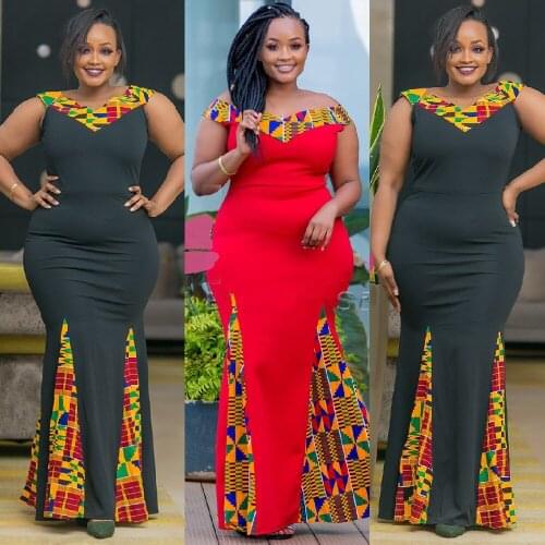 African Print Dresses For Women 2021 Sleeveless Evening Party Long Dress 5XL 6XL Plus Size Ankara Gown Africa Ladies Clothing