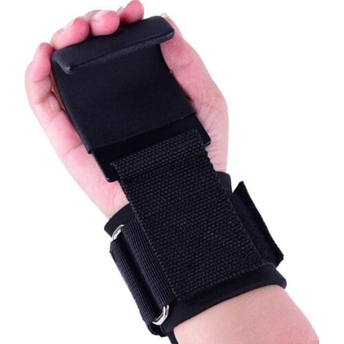 Anti-skid Weightlifting Support Hook 1 Pair Gym Fitness Weight Lifting Sports Anti-skid Grip Straps Hook Wristband