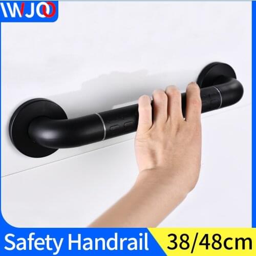 Bathroom Handrail Black Stainless Steel Safety Grab Bars for Elderly Disabled Wall Mount Anti-slip Toilet Bathtub Shower Handle