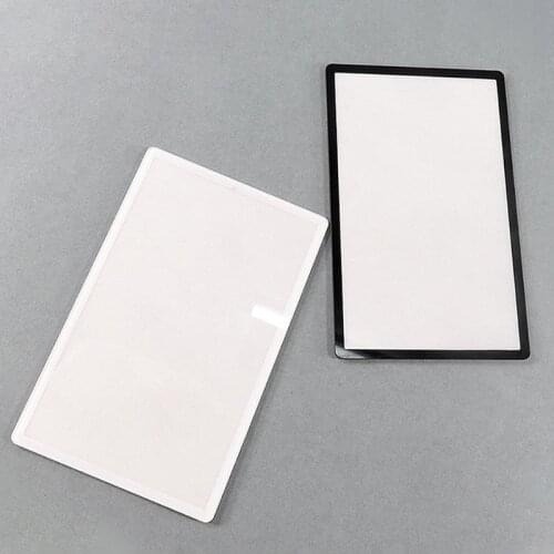 Self-adhensive Top Surface Mirror Plastic Outer Lens Cover Upper LCD Screen Protector Clear Front Panel Shell 2DS T21A