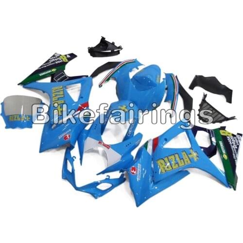 Blue Pieces with Black Lowers Sportbike Body Frames For Suzuki GSXR1000 K7 2007 2008 ABS Injection GSXR 1000 07 08 Fairing Kit