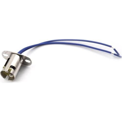 High quality Metal B15 lampholder B15D socket Flat foot lamp holder base ba15d socket