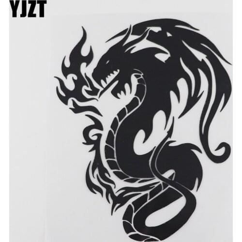 YJZT 14CMX17.2CM Tribal Dragon Mythical Creature Art Car Truck Vinyl Car Sticker 13C-0167