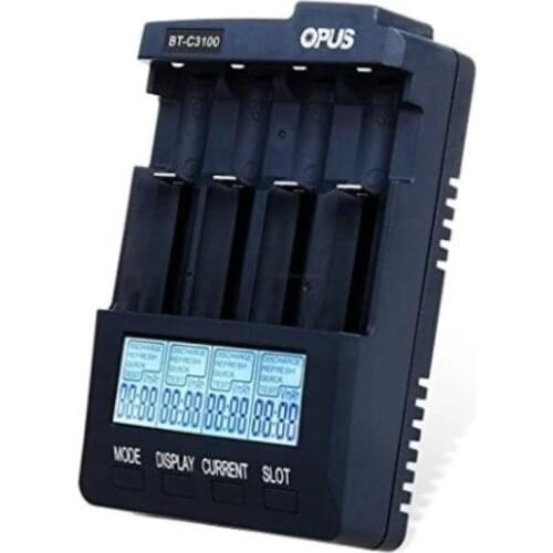 Opus BT-C3100 V2.2 Digital Intelligent 4 Slots AA/AAA LCD 18650 Battery Charger Opus BT -C3100 V2.2 Battery Charger R29