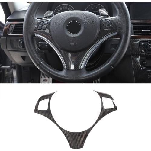 100% Real Carbon Fiber For BMW E90 3 Series 2005-12 Wheel Decoration Frame Sticker For BMW E87 1 Series 2004-11 Car Accessories