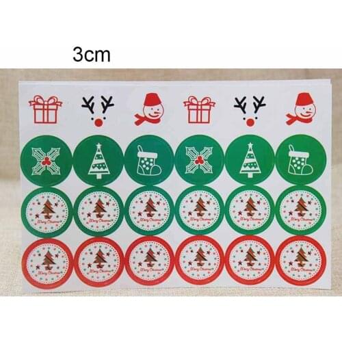 120PCS Mixed styles Christmas Theme series sticker labels gifts/candy faovrs/souvenirs decoration Seal Sticker Labels