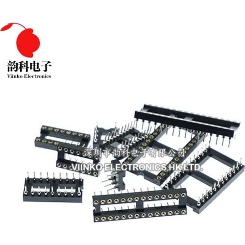 20pcs DIP-6 Round Hole 6 Pins 2.54MM DIP DIP6 IC Sockets Adaptor Solder Type IC Connector