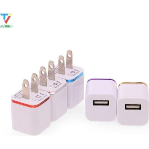300pcs/lot US Plug USB Power Outlet 5V 1A Wall Charger Adapter for iPod iPhone 8 7 Samsung Phone Travel Chargers wholesale cheap
