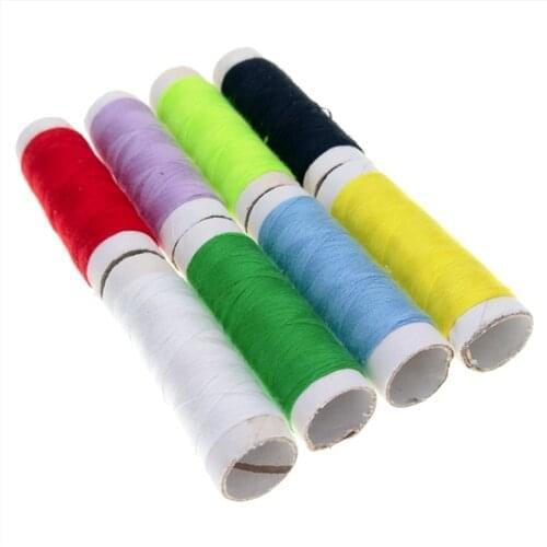8pcs High Tenacity Cotton Machine Embroidery Sewing Threads Hand Sewing Thread Craft Patch Steering-wheel Sewing Supplies