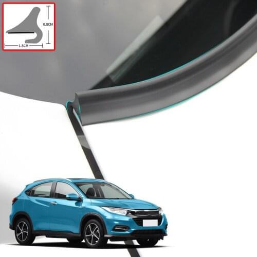 For Honda VEZEL 2018-2022 DIY Car Seal Strip Windshied Spoiler Filler Protect Edge Weatherstrip Strip Stickers Auto Accessories