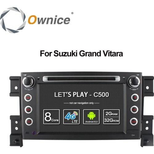 4G SIM LTE 1024*600 Octa 8 Core Android6.0 For SUZUKI GRAND VITARA 2005 - 2015 Car DVD Player Navigation GPS Radio wifi 32G ROM
