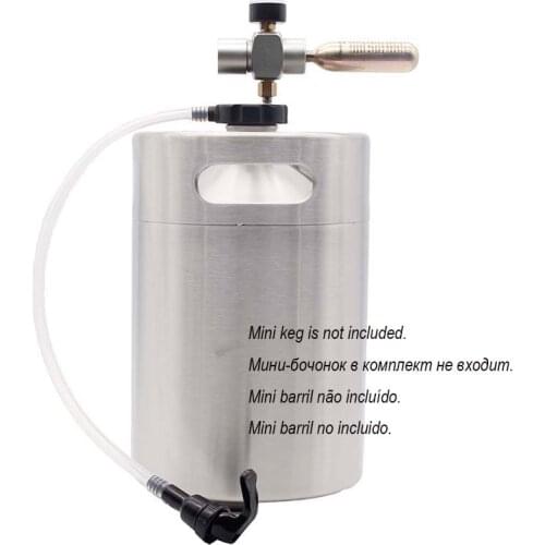 Mini Keg Basic Tap Kit Portable Growler Dispenser Homebrew Beer Kegging Equipment