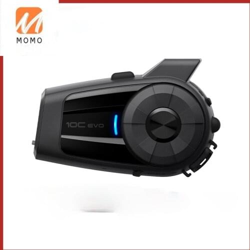 10C Motorcycle Helmet Bluetooth Headset Interphone Sports Ultra HD Camera