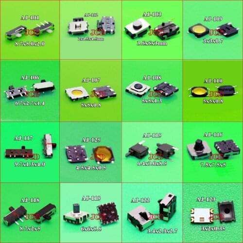 ChengHaoRan Tactile Button Micro Switch Button Turtle switch 16 models 160pcs