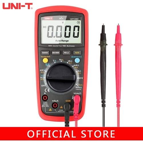 UNI-Tm Digital Multimeter, UT139A UT139B UT139C True RMS Meter Handheld Tester 6000 Meter Voltmeter Temperature Tester Meters