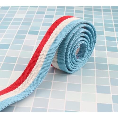 1 1/2" Colorful Striped Elastic, Colored Elastic Webbing,Waistband Elastic,Sewing Elastic Key Fobs strap webbing