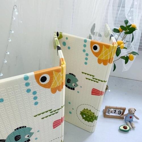 Toddler Thick Climbing Pad Play Mats Baby Foldable Childrens Carpet Cartoon Double-sided Soft Kids Rug Waterproof Games Mats