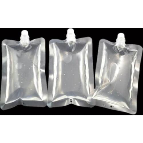 DHL 1000pcs 250-500ml Stand-up Plastic Drink Packaging Bag Spout Pouch for Beverage Liquid Juice Milk Coffee Bags