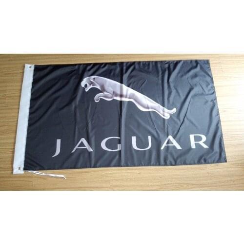 Jaguar flag, can custom print file, 90X150 CM size, 100% polyester, jaguar banner