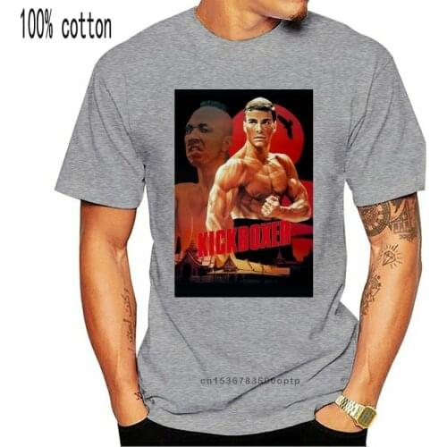 Men t shirt Kickboxer Movie Poster Jean-claude Van Damme Tops O Neck t-shirt novelty tshirt women