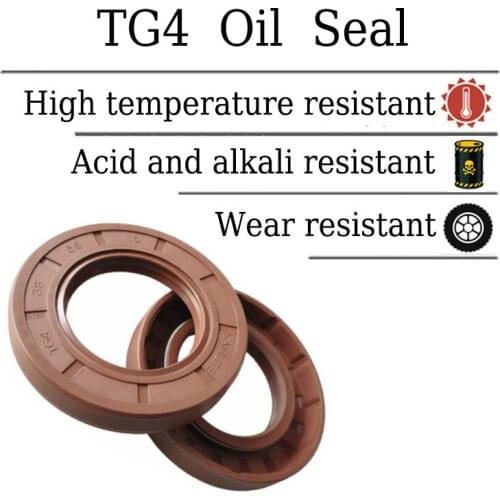 TG4 Fluorine Fluororubber Skeleton Oil Seal Brown FKM Radical Shaft Gasket ID 120mm OD 140/145/150/155/160/165mm