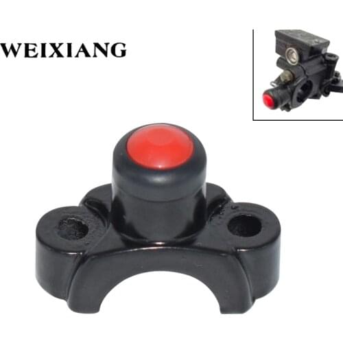 7/8" Motorcycle Switch Button Handlebar Mount Electric Power Start Kill Horn Switch With Wire Harness Red Yellow Black Button