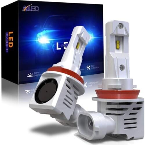 AILEO Car Headlight Bulb H11 LED H8 H9 H16(jp) HB3 HB4 9005 9006 12000lumen Plug-N-Play Extremely Bright 6000K ZES Chips 12V 24V