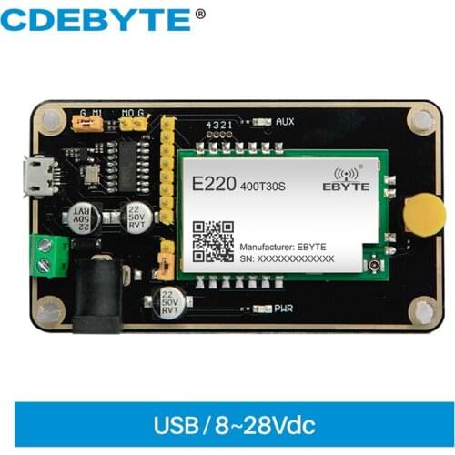 Lora LLCC68 433MHz 470MHz Test Board Kit for E220-400T30S UART Wireless Module USB Interface CDEBYTE E220-400TBH-01