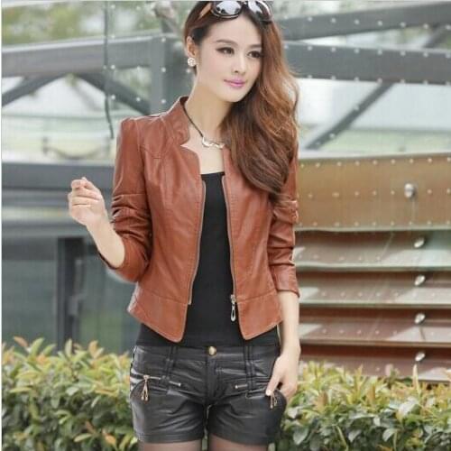 Loyxl.xizi Womens Fashion Leather Jackets