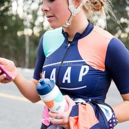 MAAP Cycling suit short sleeve jersey women and 9D padded bib gel pad shorts Sportwear SL maillot et cuissard de cycliste femme
