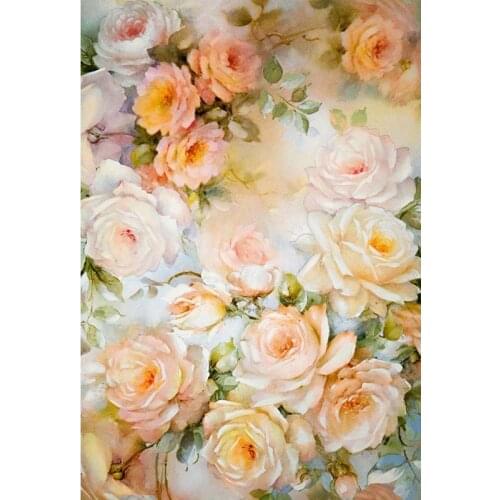 MEHOFOTO Vinyl Photography Background Yellow White Rose Window Computed Printed Children Backdrops for Photo Studio CM-6646