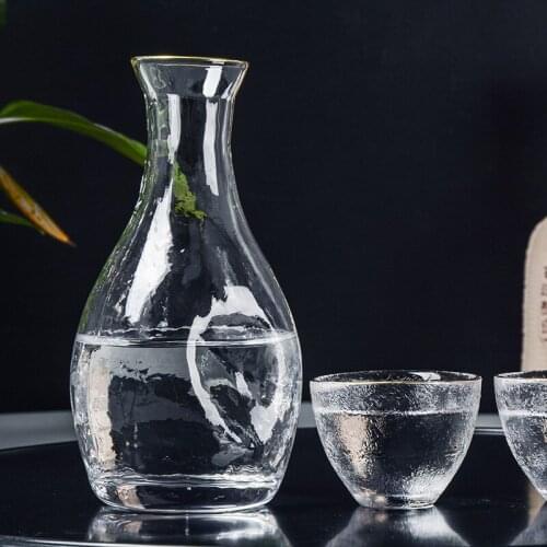 Sake Pot Set Wine Bottle Hip Flasks Sake Cup 5-piece Set Wine Glass Jinbian Vodka Sake Cup Set White Wine Cup Set Bar Restaurant