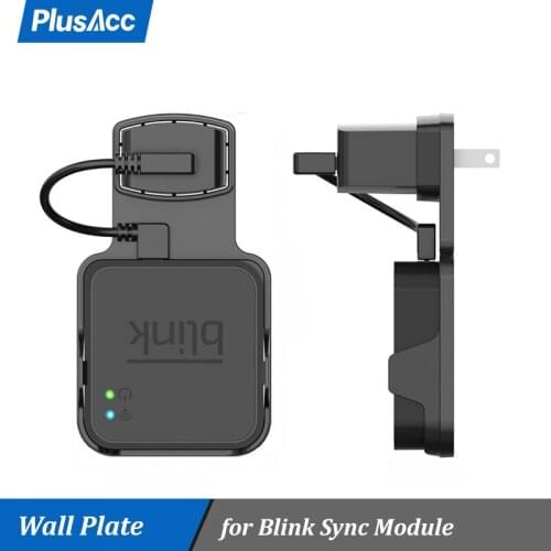 Outlet Wall Mount for Blink Sync Module with Cables for Blink XT Outdoor and Indoor Home Security Camera Accessories