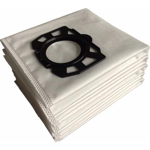 Cleanfairy 10pcs Filter Bags Compatible with Karcher MV4 MV5 MV6 WD4 WD5 WD6 WD4000 to WD5999 Replacement for Part#2.863-006.0