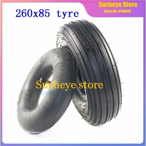 260X85 inch tires inner tube (3.00-4, 10"x3" ) Pneumatic Mobility tyres with Spirit Ribbed Tread