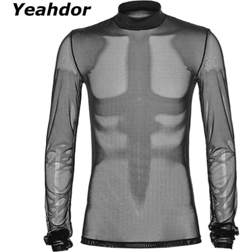 Yeahdor Men's Long T-shirts