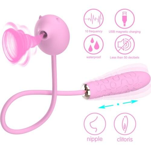 Female Sucking Vibrators Dildo G Spot Stimulator Clitoris Nipple Sucker Masturbator Vagina Massager Sex Toys For Women Adult Toy