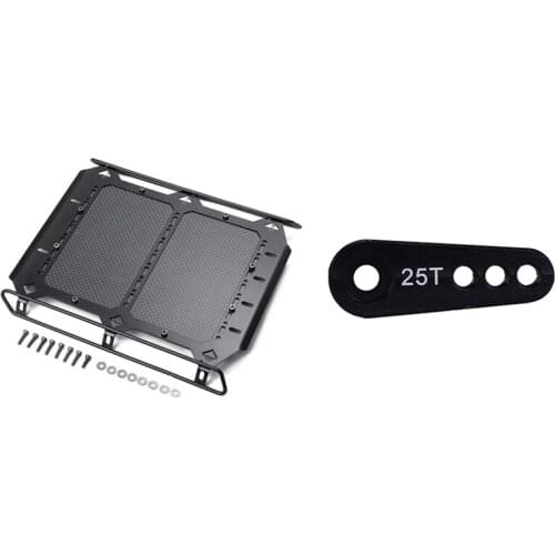 1 Pcs 28.5Mm 25T Teeth Tooth Steering Half Servo Arm Horn & 1 Set Metal Luggage Carrier Roof Rack