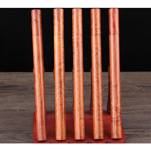 100Pcs High Quality Rosewood Case Stick Incense Storage Box 10g 20g Sandalwood Line Incense Tube Pear Barreel Accessories Tools