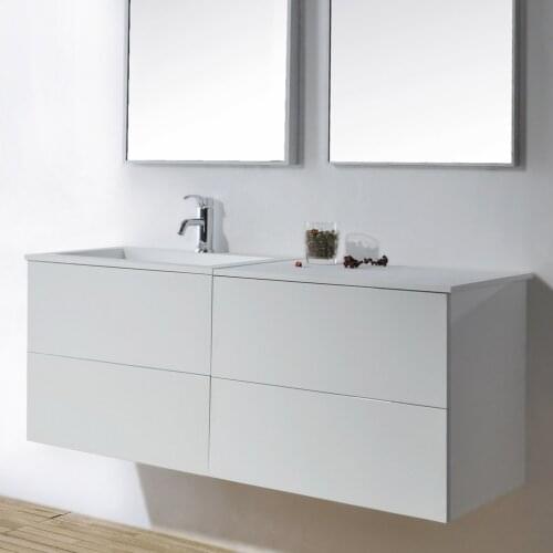 1200mm Bathroom Wall Mounted Vanity Blum Soft Close Top Solid Surface Washbasin Cloakroom Wall Hung Cabinet 2114