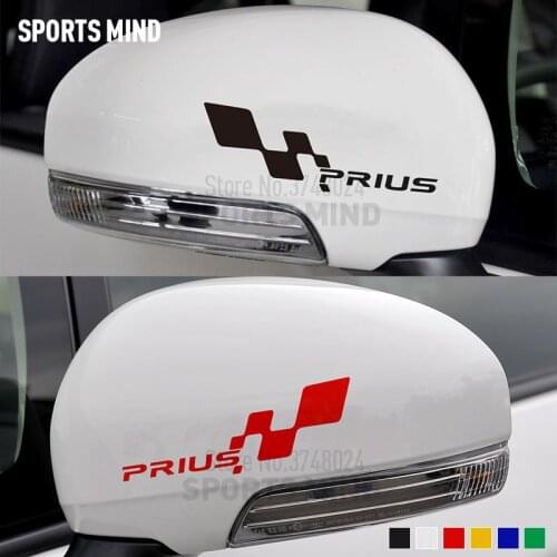 3 Pairs Sports Mind For Toyota Prius TRD JDM Auto Accessories Vinyl Car Styling Rear view Mirror Automobiles Car Sticker Decal
