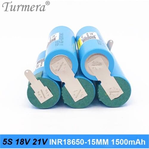 5s 18v 21v battery 18650 pack inr18650-15mm 1500mah 25a welding battery for screwdriver battery and vacuum cleaner customized