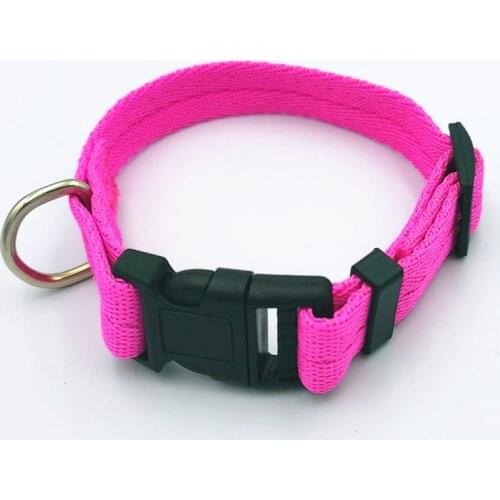 7 colors Pet dog collar adjustable clip buckle dog collars head collars size S/M/L/XL puppy large